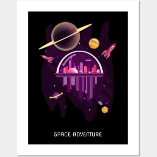 Space adventure - the universe is waiting Posters and Art